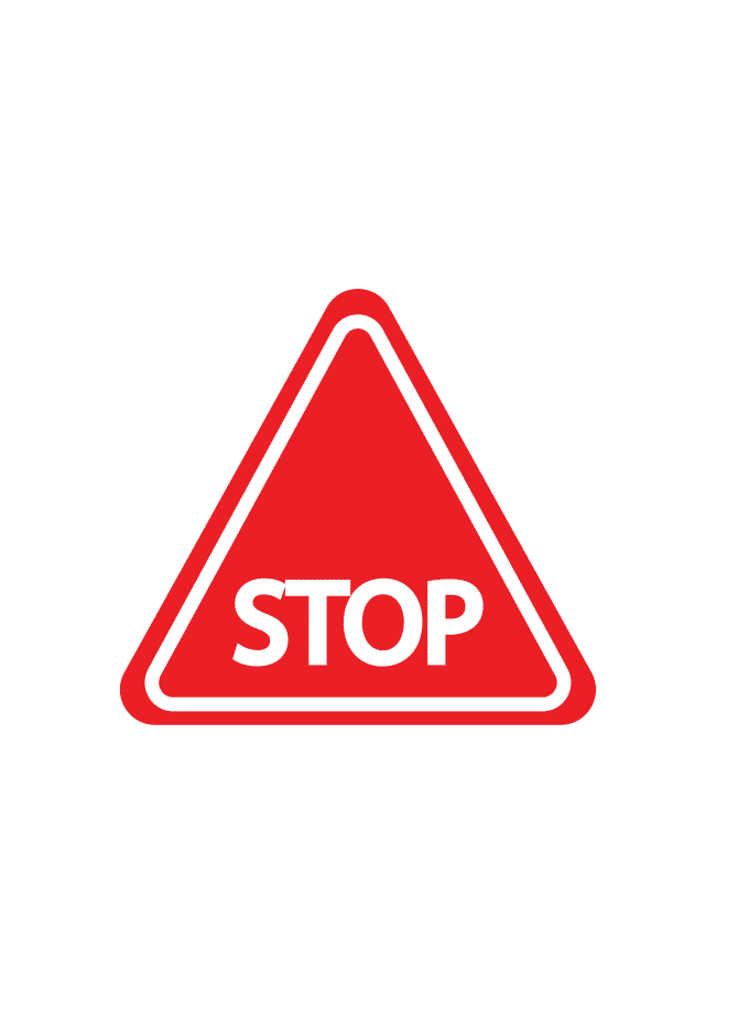 Señal de advertencia STOP