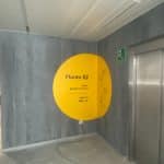 Señalética en vinilo planta dos directorio